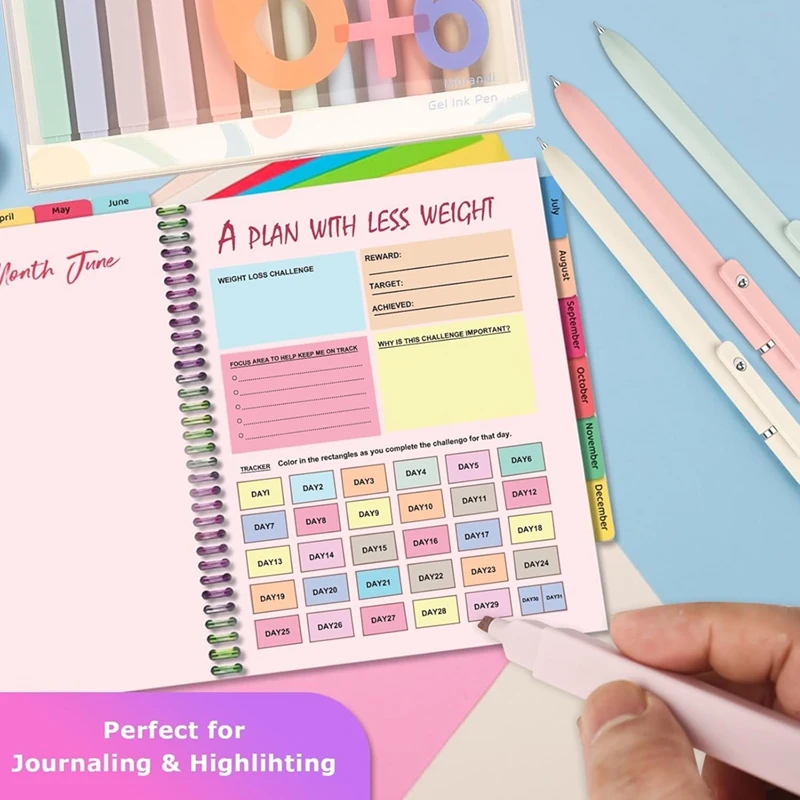 Новинка-12 шт. эстетических хайлайтеров и гелевых ручек принадлежности для