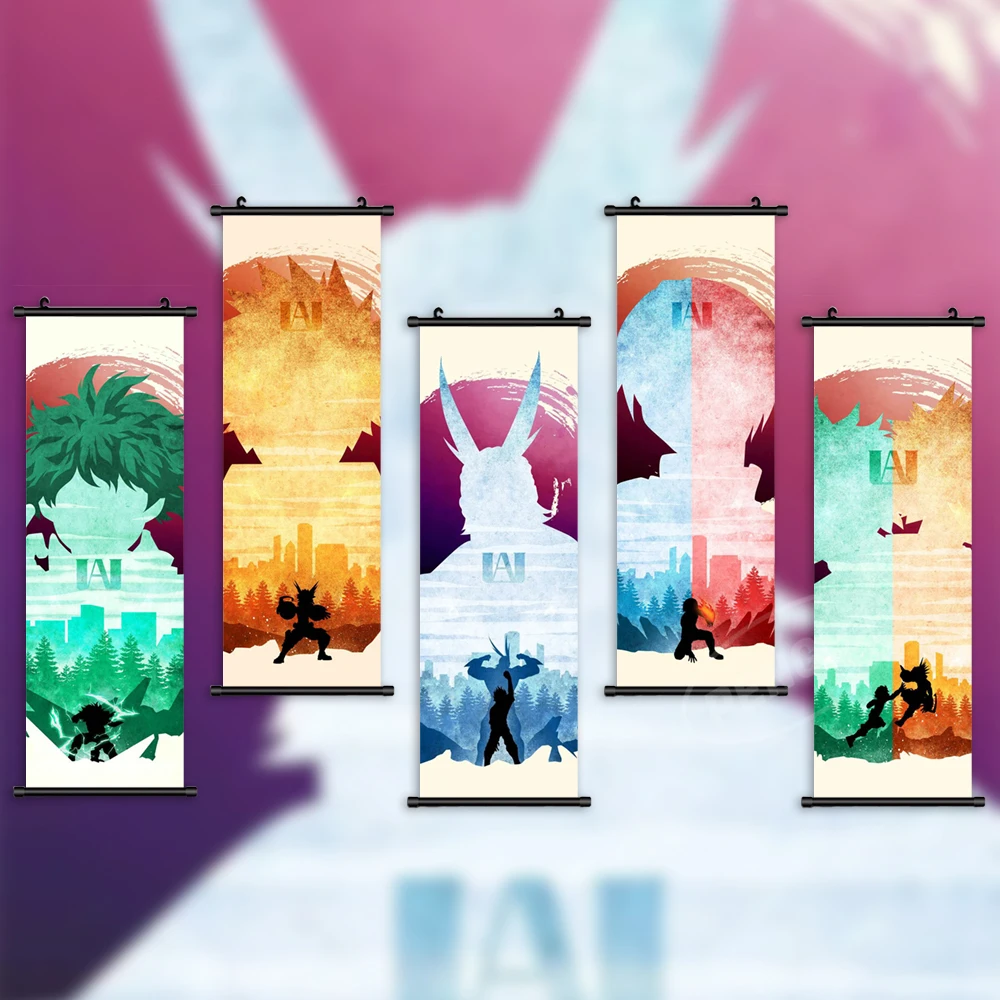 

Print My Hero Academia Poster Wall Art Midoriya Izuku Pictures Painting Anime Canvas Hanging Scrolls Todoroki Shoto Home Decor