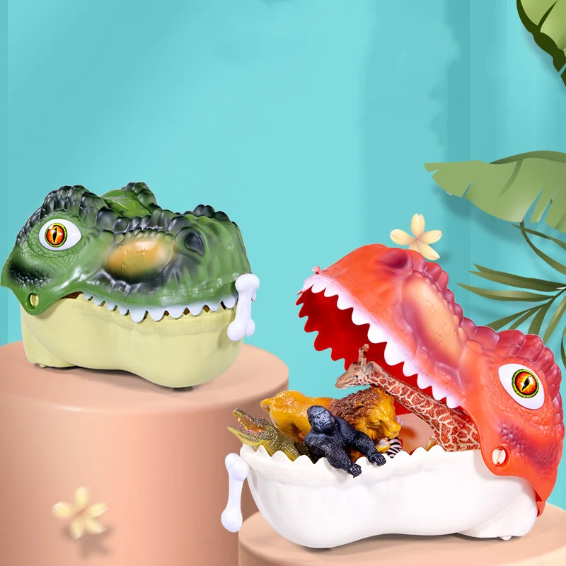 Набор для хранения игрушек-динозавров карточка с видом сцены парк динозавров