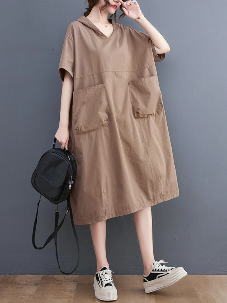 

Literary Retro Spring Summer Long Dress Covers The Flesh and Looks Thin and Loose Dress for Women Elegant Casual Women's Dresses