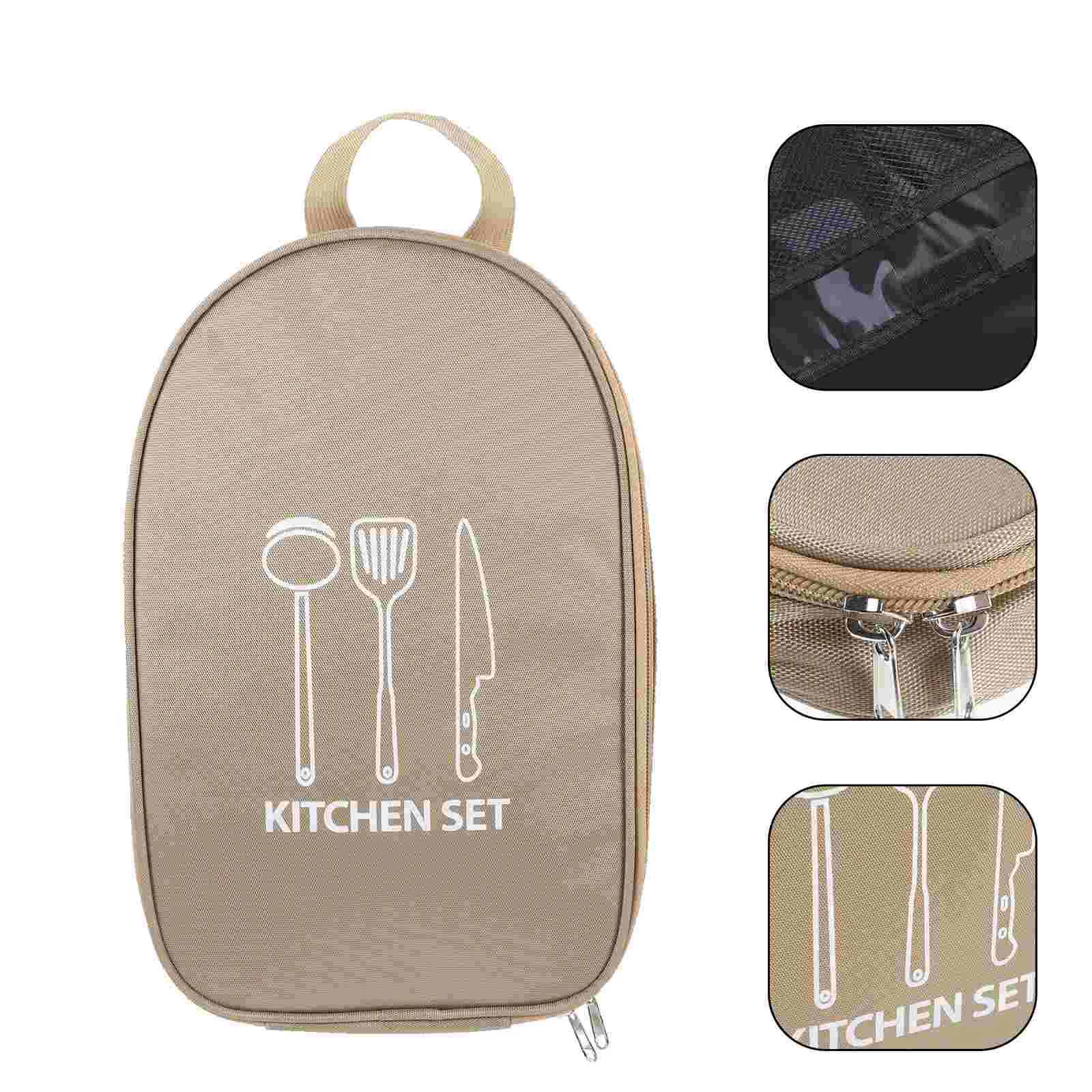 

Travel Tableware Pouch Camping Tote Bags Picnic Container Utensils Carrying Organizer Knives Cutlery For