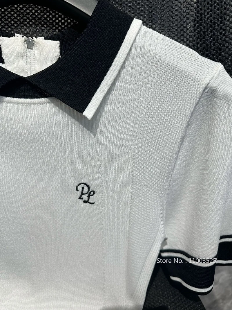 2024 Женская одежда для гольфа трикотажная рубашка с короткими рукавами Тонкий