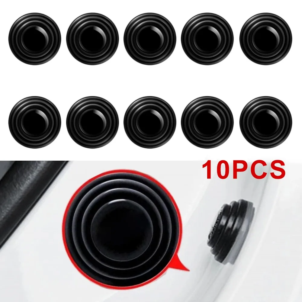 

10PCS Car Door Anti-Collision Gasket Sound Insulation Pad And Shock-Absorbing Door Sticker Auto Soundproof Crash Pad