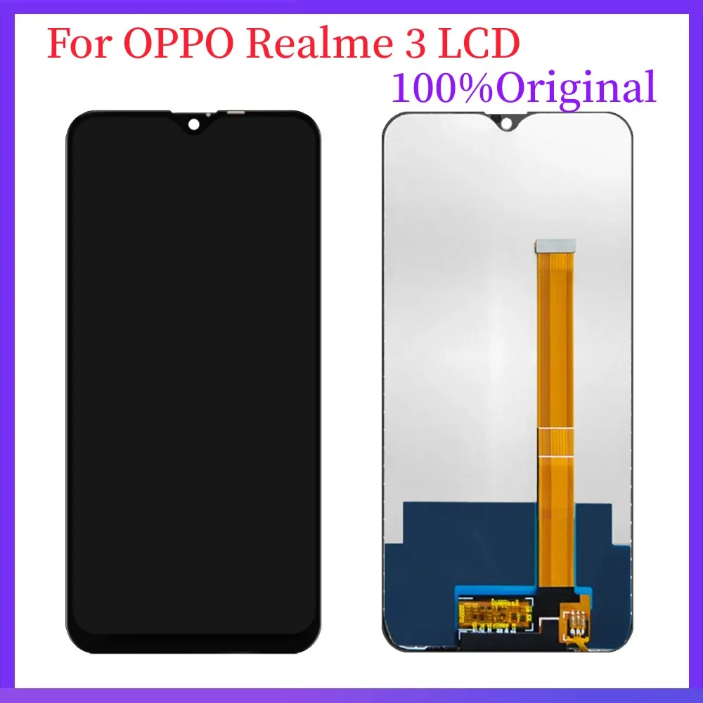 Оригинальный дисплей для OPPO Realme 3 RMX1825 ЖК-дисплей, сенсорная панель дисплей Сенсорная панель экран дигитайзер в сборе для Realme 3 сменный ЖК-экран