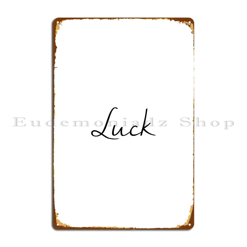 

Металлические знаки на удачу, Забавный дизайн, создание настенного декора, жестяной плакат