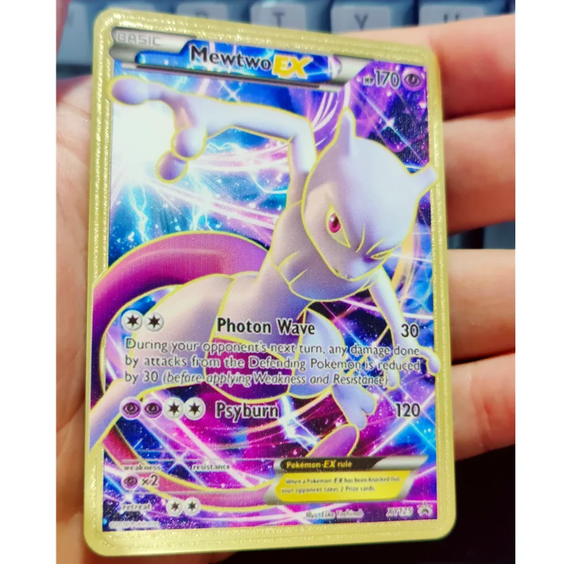 

Новинка 2021, Покемон из металла Gx Vmax V EX, редкий металлический капикачу, бластоз, чармандер, игра «Битва», коллекционная карточка, рождественс...