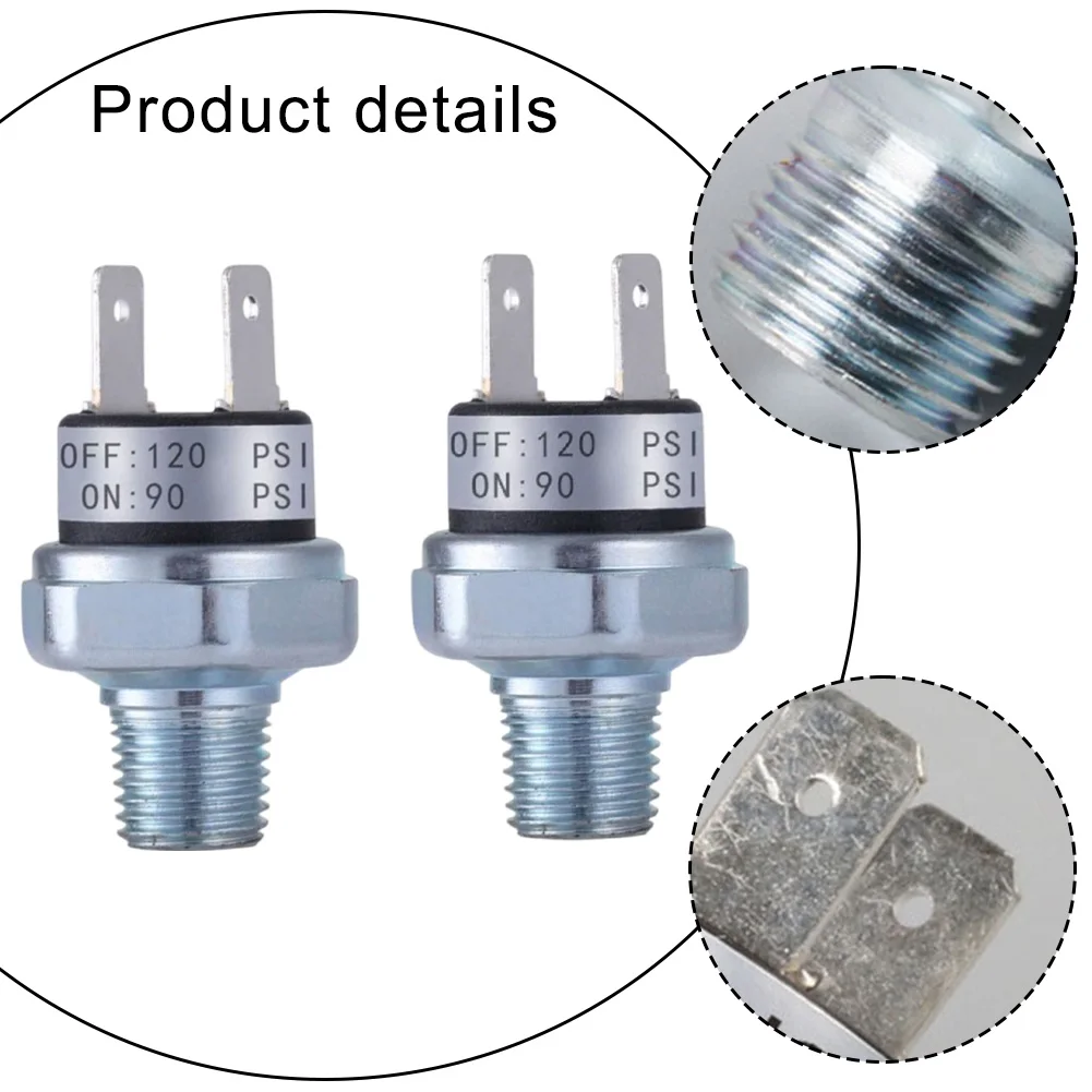 2 шт. 90-120PSI переключатель давления воздушного компрессора 1/4 &quotNPT наружная резьба