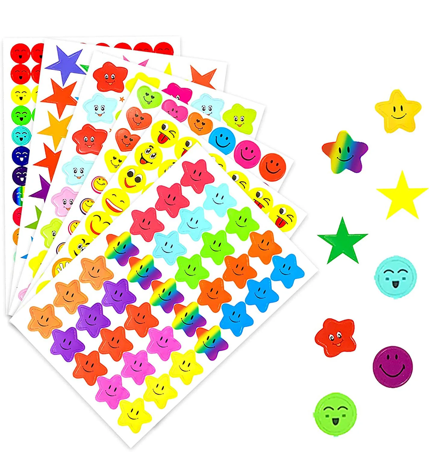 Стикер с улыбающимся лицом для ноутбука 10 листов |