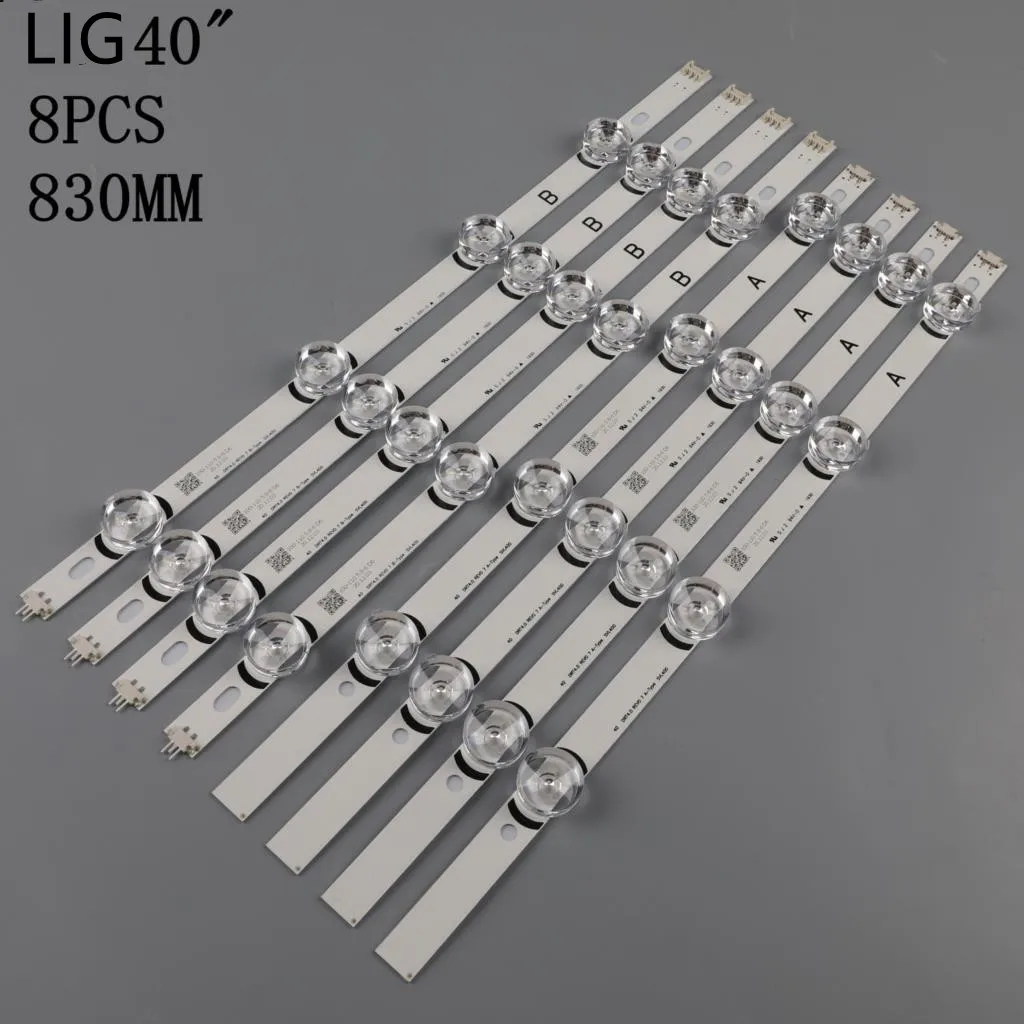New Kit 8 PCS LED Backlight strip For LIG40LF630V 40LF570V 40LH5300 INNOTEK 40 DRT4.0 DRT 4.0 3.0 40 inch A B SVL400 6916L-0885A
