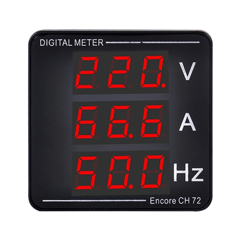 

Upgraded Voltage Current Meter Ammeter Voltmeter Frequency AC50-500V 1-140A