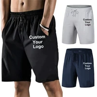 custom your logo mens high quality fashion five point pants casual fitness shorts printed cotton shorts
