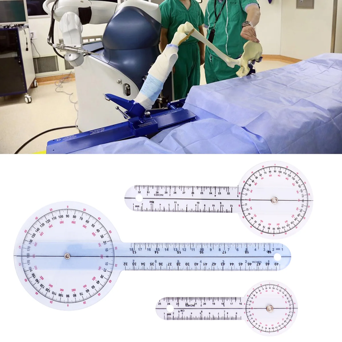 

Protractor Goniometer Ruler Degree Anglephysical Finger Miter Range Measuring Set Measure Gonimeter Jointhand Body Orthopedic