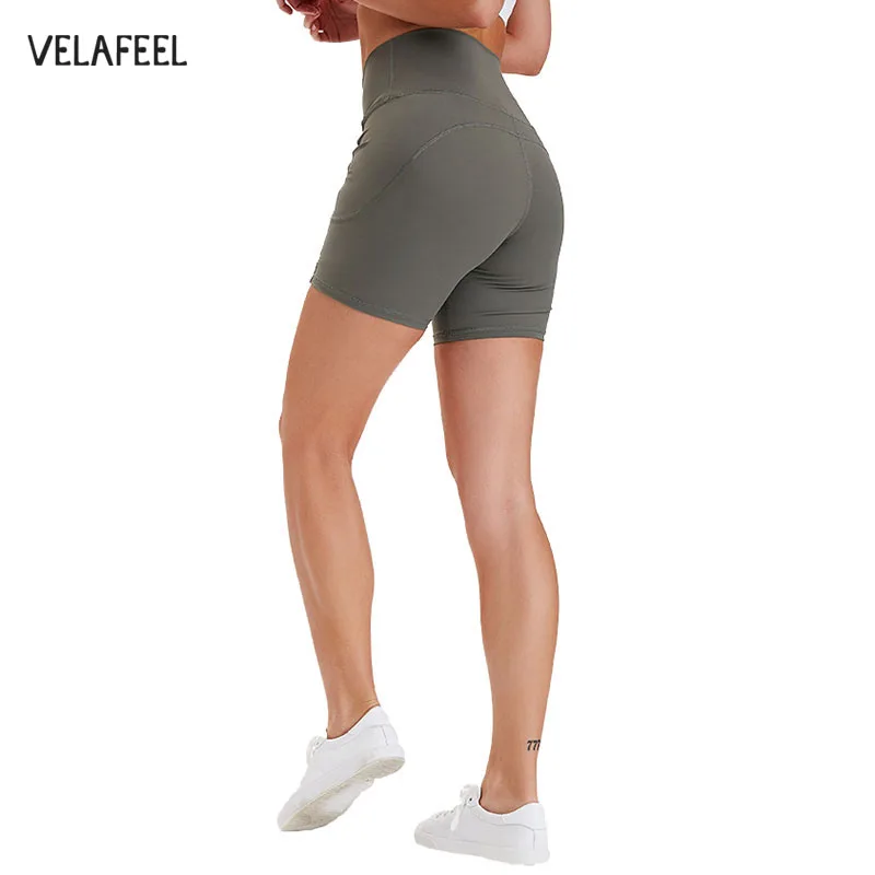 

Velafeel Shorts Womans Gym Sportsshorts Sporty Lycra Yoga Legging Short Push Up Sport High Waist Workout Stretchy Yoga Pant