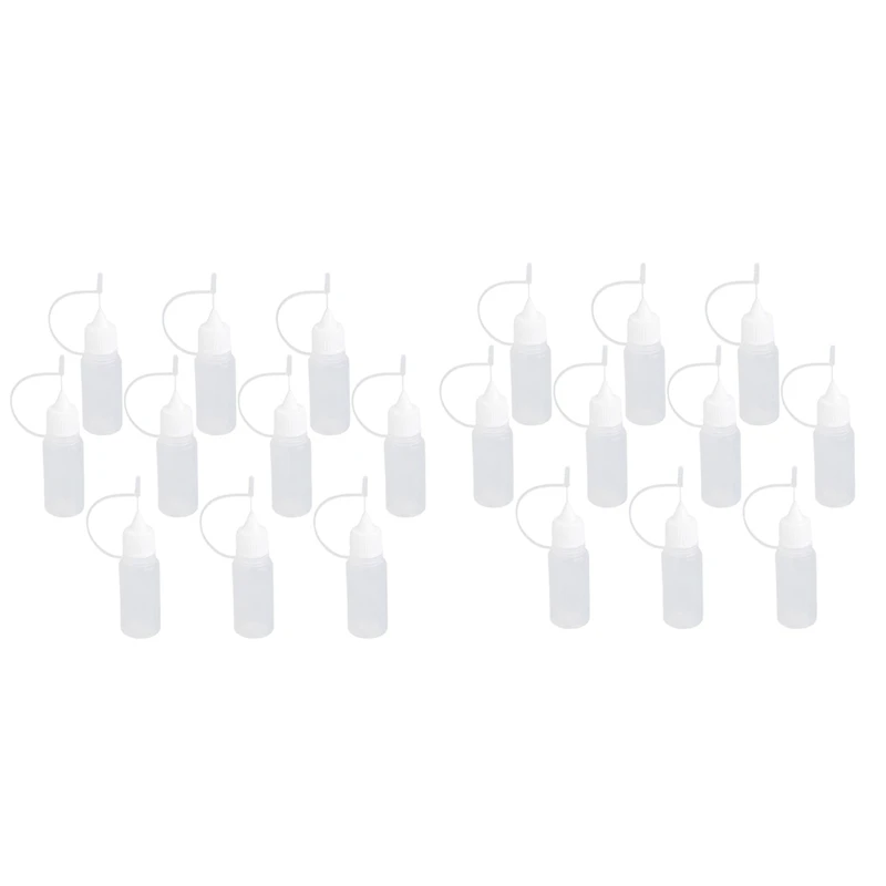 

20Pcs Needle Tip Of 10Ml Plastic Vacuum Drops Compressible Storage Of Liquid Of The Bottle