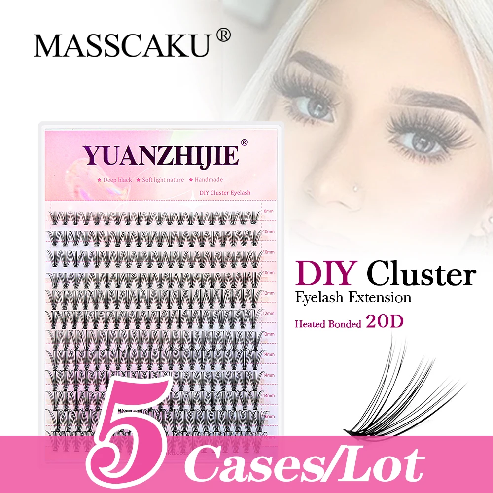 

5 коробок/лот Сделай Сам Сегментированный женский макияж простота в эксплуатации наращивание ресниц OEM волосы макияж Объемные острые базовые ресницы корейский макияж