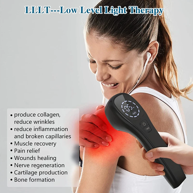 650nm 808nm Laser Therapy Device Pain Relief Handheld Medical Devices Sport Injuries Arthritis Wounds Healing For Human Pets