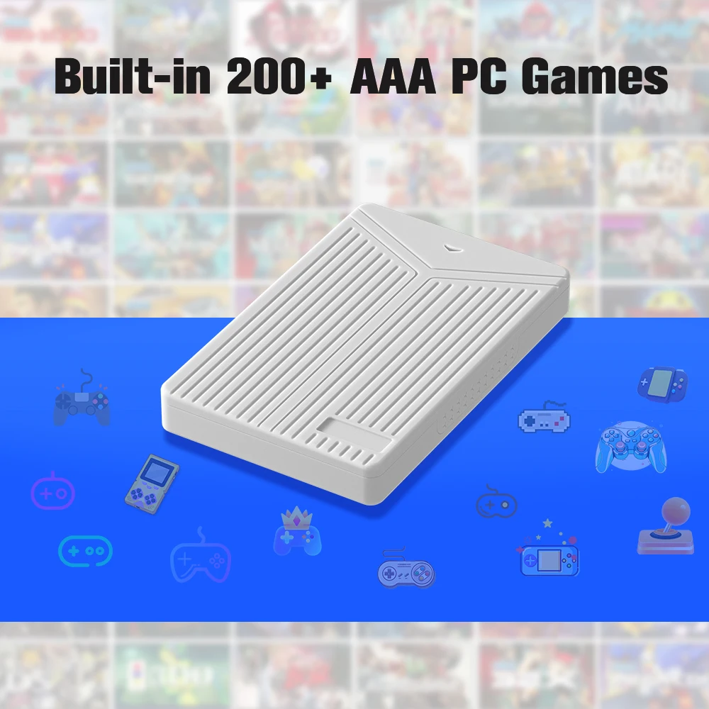 Игровой внешний жесткий диск Playnite 5 ТБ с 200+ играми на ПК AAA Plug and Play для Windows