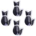 20 шт.лот черные Симпатичные животные Кот Плавающие Подвески внутри medизменения жилой память медальон ожерелья Diy ювелирные изделия оптовая продажа