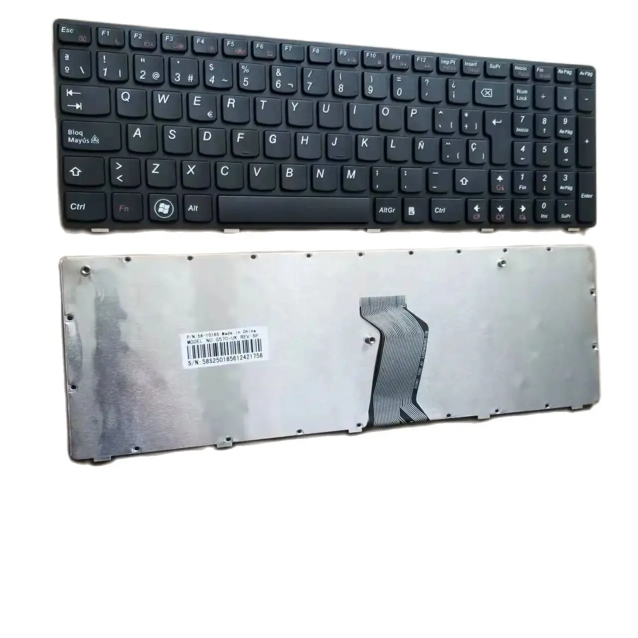 

New SP Spanish Keyboard For Lenovo IdeaPad G570 Z560 Z565 Z570 G575 Black