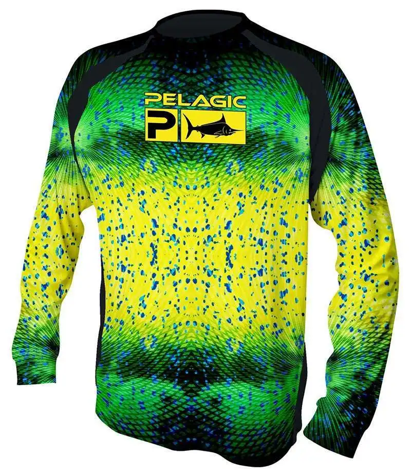 

Рубашка для рыбалки, летняя одежда с длинным рукавом, одежда для рыбы, зеленая спортивная одежда, уличная куртка из джерси UPF 50 Camisa De Pes