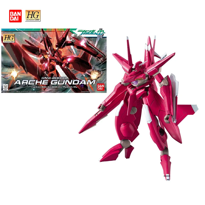 

Original Bandai 60649 HG 43 1/144 Mobile Suit Gundam 00 GNW-20000 ARCHE GUNDAM Assembly Model Collection Action Figure Toy