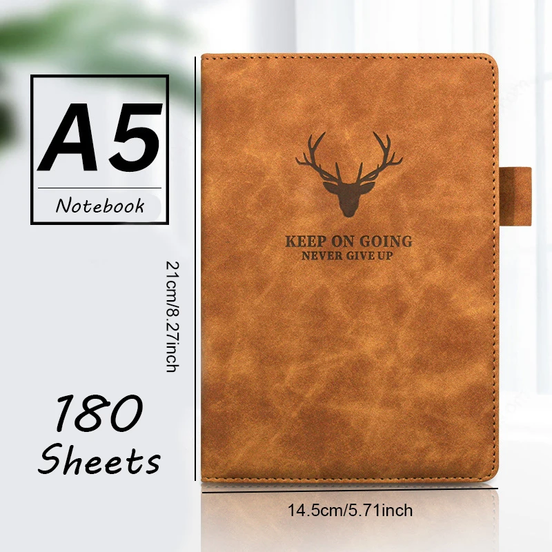 

Ретро блокнот А5, 360 страниц, кожаная обложка