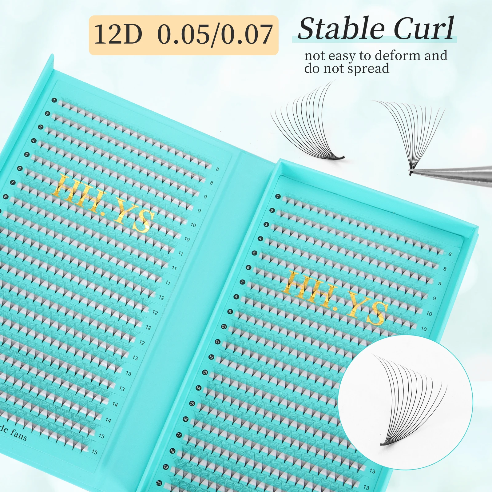 800 вееры 12D 0,05/0,07 корни тонкая