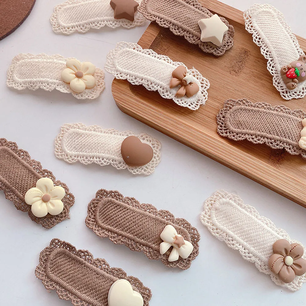

2pcs Cute Knitted Rabbit Hairclips Top Clip Cartoon Hairpins Handmade Barrettes For Women Girls Ornaments Hair Accessories