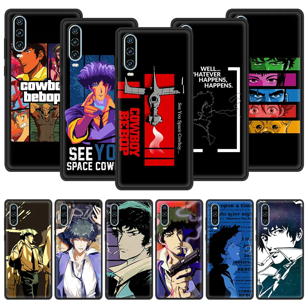 

Hot Japan Anime Cowboy Bebop Phone Case For Huawei P30 Lite P50 Pro P20 P40 Lite E P Smart Z 2021 Y6 Y7 Y9 2019 Y6p Y9s Cover