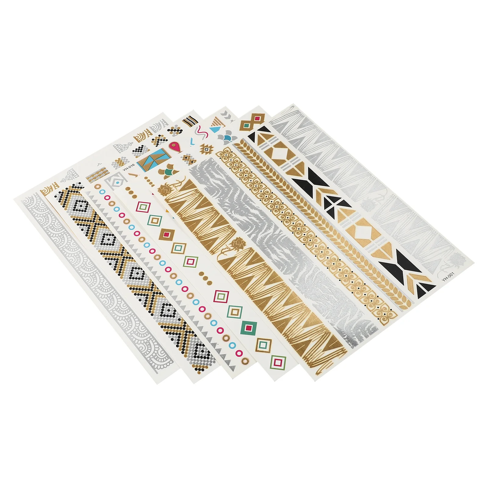 

5Pcs Body Stickers Temporary Decals Art Body Stickers Stickers for Decor Party