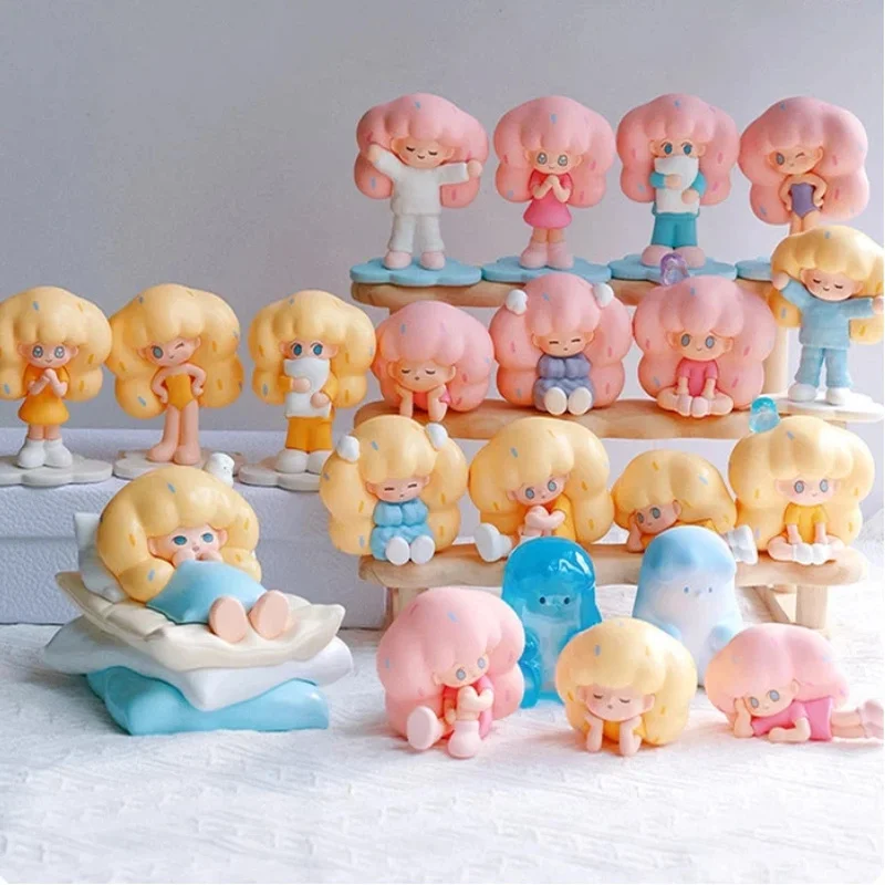 Фото Фигурка Artist Flufft Lili Miss Daydream Happy Alone из серии Artist Series, смоляная, в слепой коробке, для декора комнаты и рабочего стола, милый подарок на день рождения №2