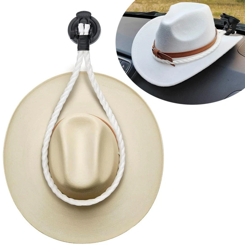 

Cowboy Hat Storage Holder In Car Creative Hat Mounts Racks With Glass Silicone Suction Cup Universal Hats Hanger Car Accessories