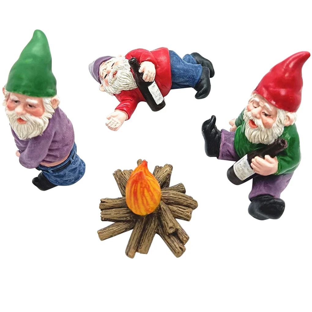 

Garden Resin Statue Ornament Flower Pot Accessories Elf Realistic Mini Resin Moss Micro Landscape Decoration Art Craft