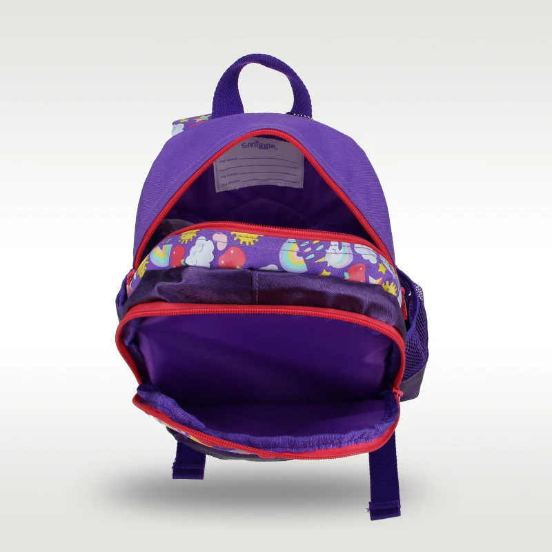 Australia Original Smiggle Children's Schoolbag Baby Shoulder Backpack Cute White Cloud Unicorn Purple 1-4 Years Old Small Bags
