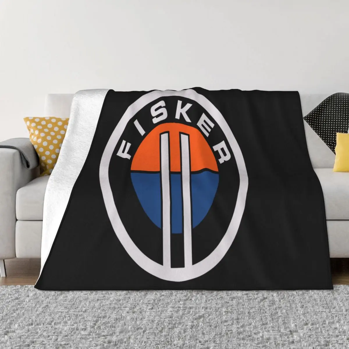 Фишер с логотипом океана Пляжное домашнее одеяло для кровати активного отдыха