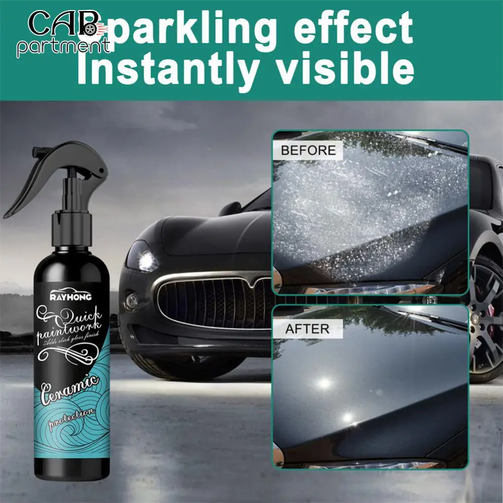 

120g Crystal Wax Spray High Temperature Protection Durable Nano Hydrophobic Liquid Effective Ceramic Coating Car Liquid Car Care