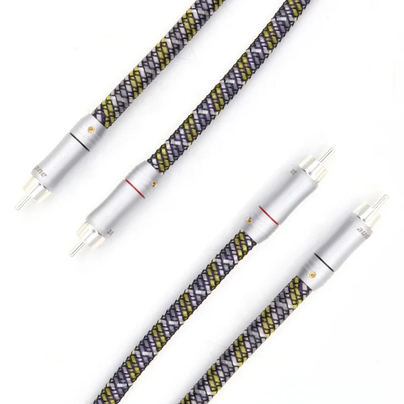 Медный посеребренный соединительный кабель с посеребренной вилкой разъема A52 6N