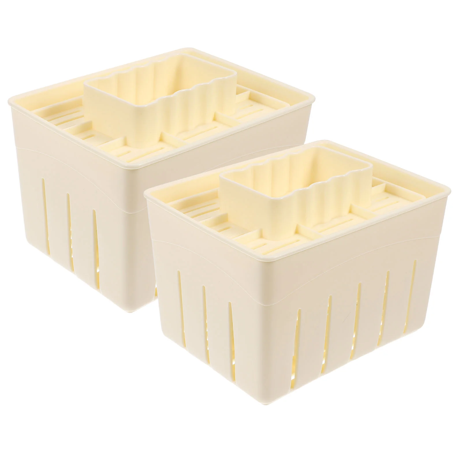 

2 Pcs Household Tofu Box Kitchen Molds Cheese Press Moulds DIY Tools Maker Homemade Food