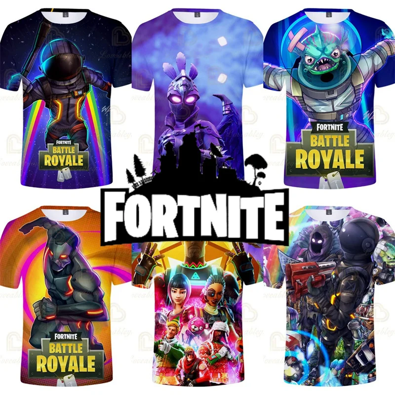 

Battle Royale 2023 NEW DESIGN Fortnite Victory T-shirt Kids Tops Girls Boys Clothes Tshirt Child's Tshirt Hero