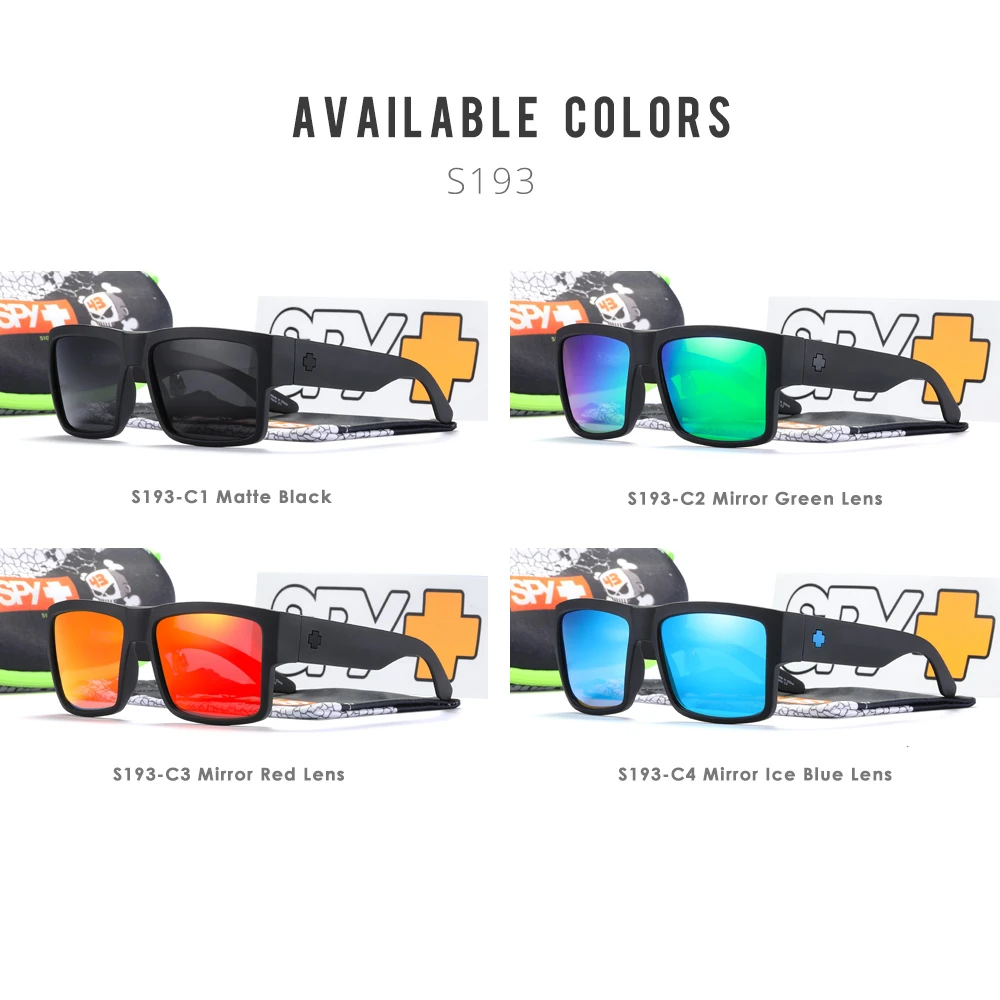 

Unisex Square Polarized Sunglasses with Original Zipper Case Happy 43 Lens Wide Sun Glasses Temples BRAND CYRUS