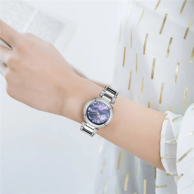 Часы CITIZEN женские японские часы водонепроницаемые из нержавеющей стали Eco-Drive