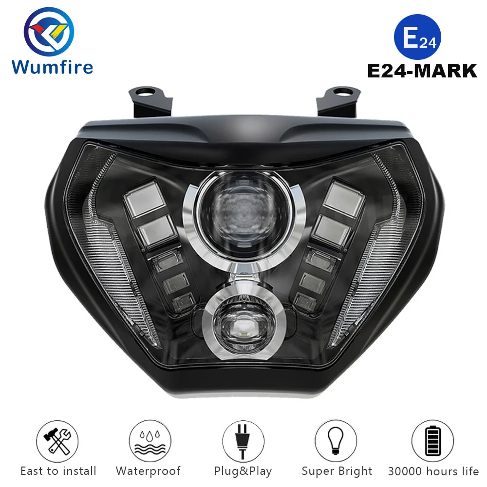 

For YAMAHA MT07 2017 2018 2019 MT07 MT09 LED Headlight Lamp MT09 FZ09 2014 2015 2016 Motorcycle Headlight DRL 110W
