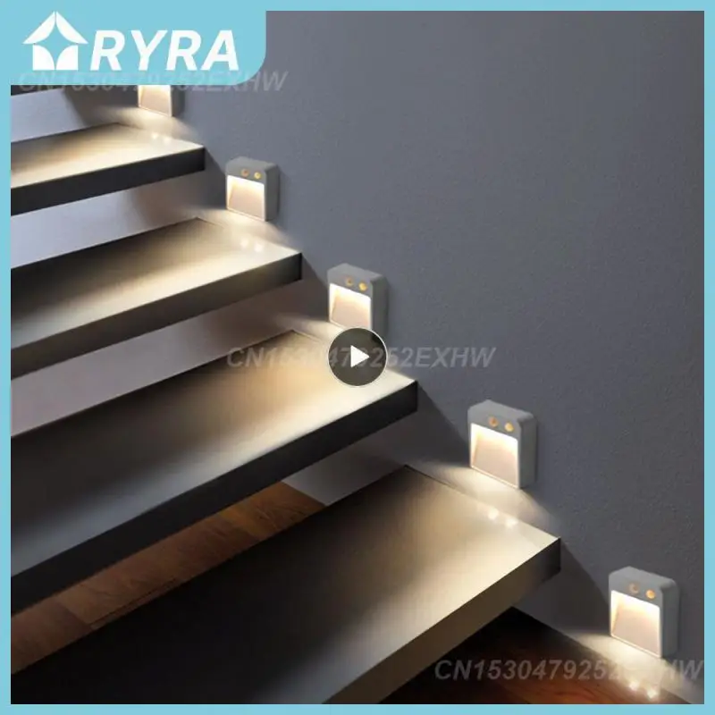 

Build-in Light Sensor Stair Night Light Led Night Light Wireless Battery Powered Induction Constant Light Smart Lighting White