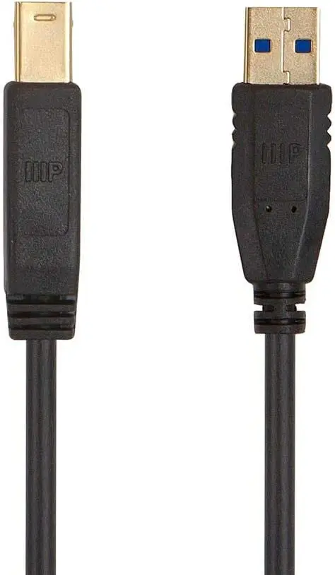 

New Cabo USB 3.0 Tipo-A para Tipo-B \u2013 1 8 m \u2013 preto compatível com monitor scanner disco rígido hub USB impress