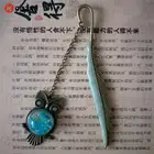 1 шт. светящаяся в форме пера из серебра светится в темноте пробы, меди, закладки в виде совы пробы, креативный подарок, милые школьные принадлежности, закладки для книг