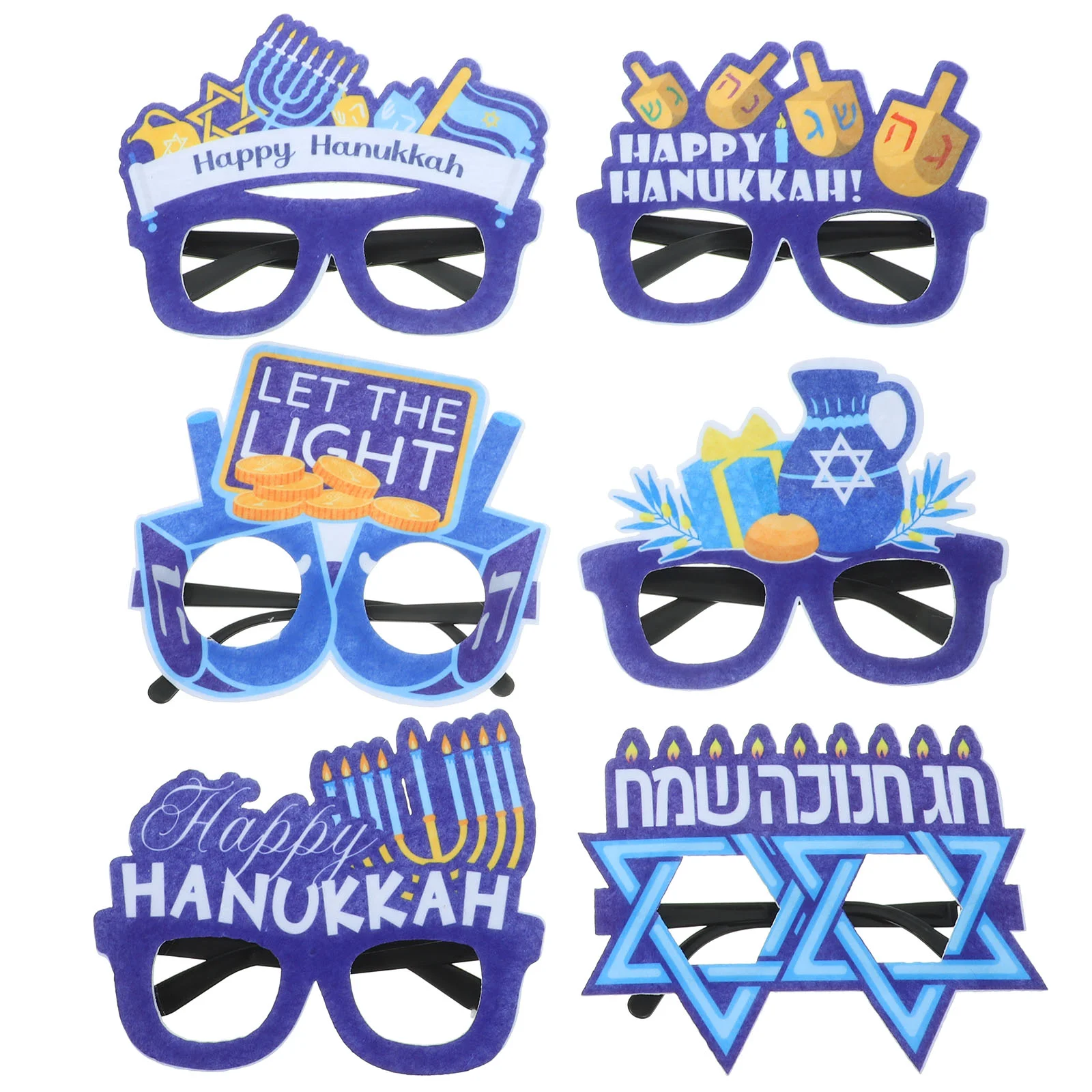 

Happy Hanukkah Eyeglasses Hanukkah Glasses Frame Hanukkah Eyewear Hanukkah Glasses Festival Party Decor Decoration