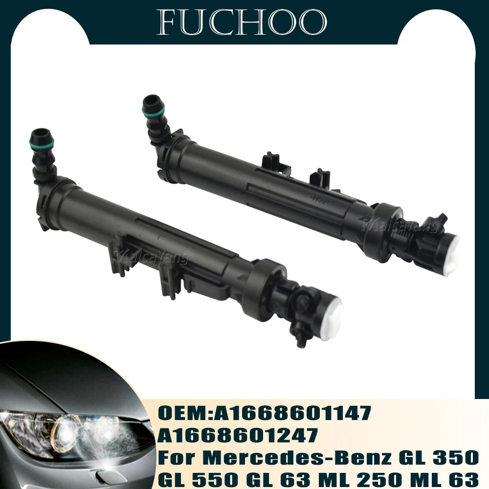 

Car styling For Mercedes-Benz GL 350 450 63 ML 250 350 400 550 Left/Right Headlight Washer Nozzle Cylinder A1668601147