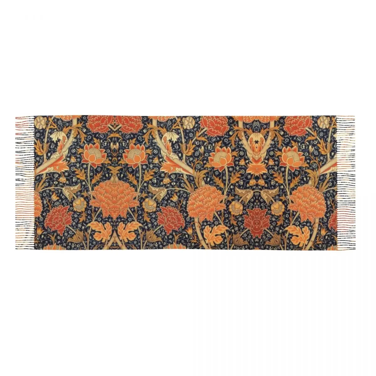 Роскошный Вильям Морриса оранжевые Цветочные искусства фотообои зимние осенние