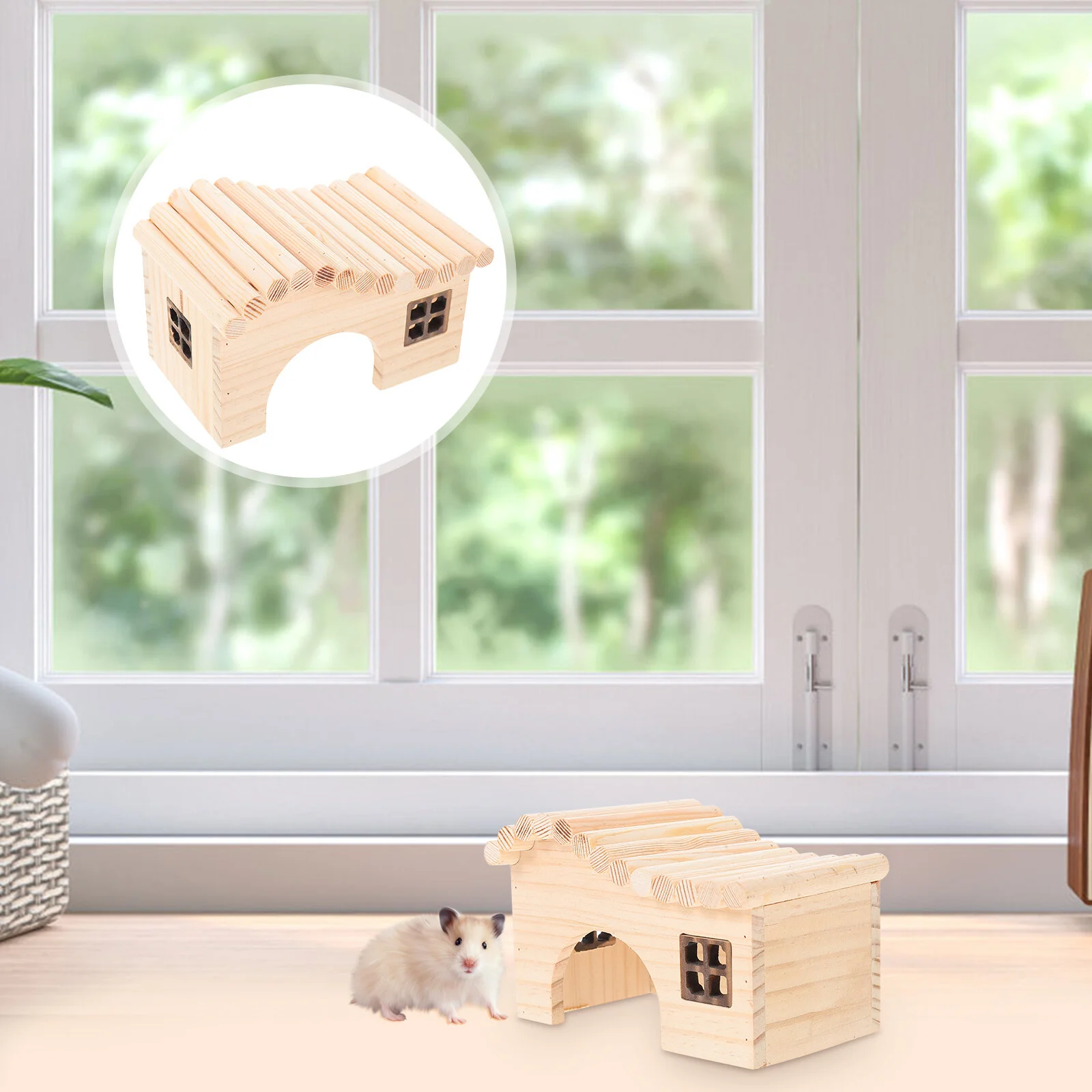 

Small Pet Toys Bunnies Sleeping House Nest Rabbit Toysen Sturdy Hiding Place Living