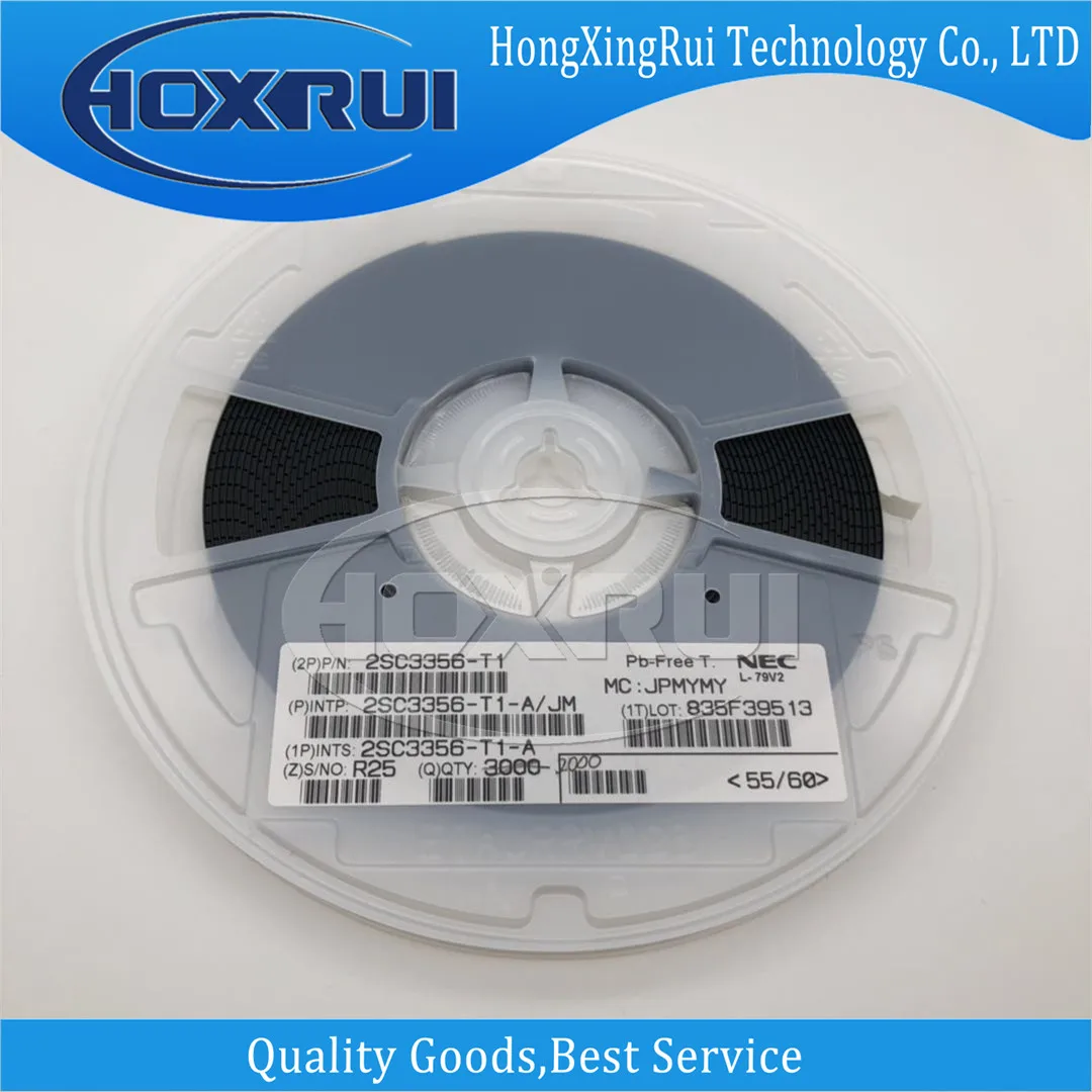 Биполярный транзистор 2SC3356-T1B-A SOT-23, NPN 12 в 0,1 а для усиления, с низким уровнем шума и высокой частотой, 5 шт./партия